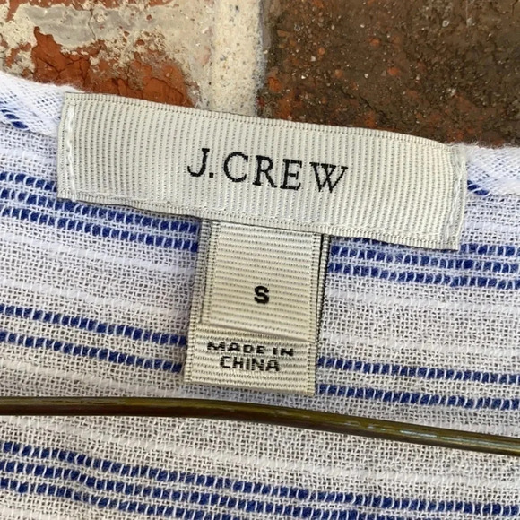 J. Crew Boho Striped Multi-color Tunic Mini Dress - Picture 3 of 8